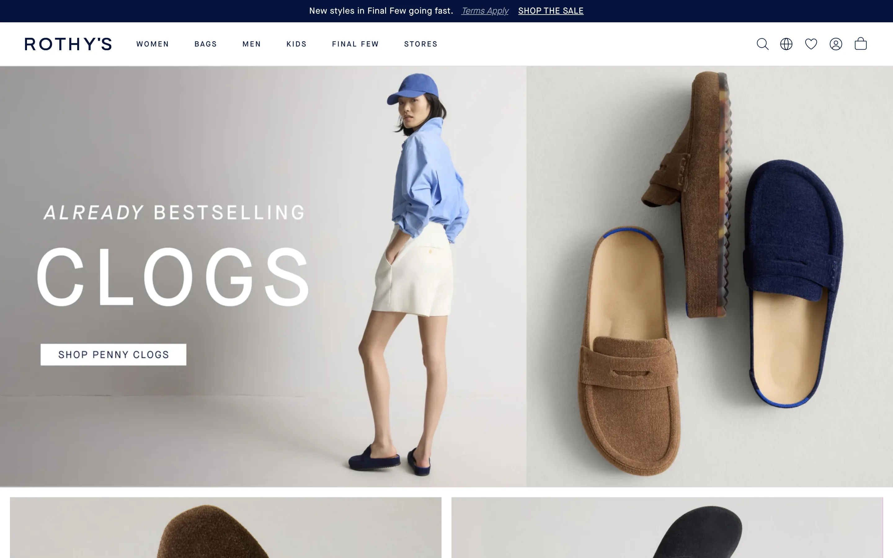Homepage top announcement bar naming a specific limited collection and linking to it